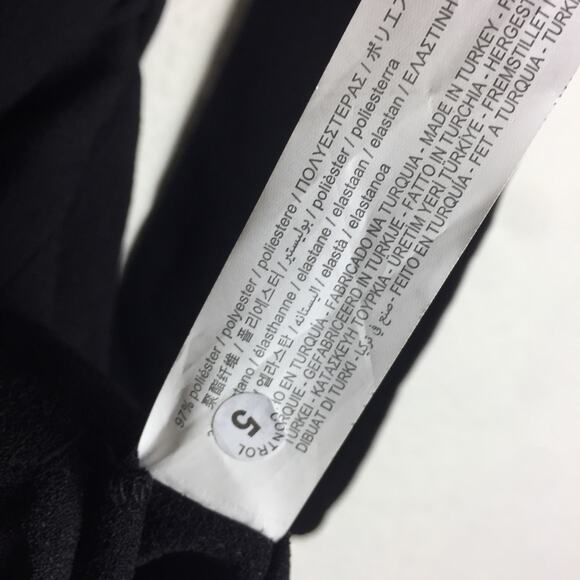 NWT Zara Ruched Waist Midi Dress Small Black Long Sleeves 2298/217 Minimalist - Picture 6 of 13